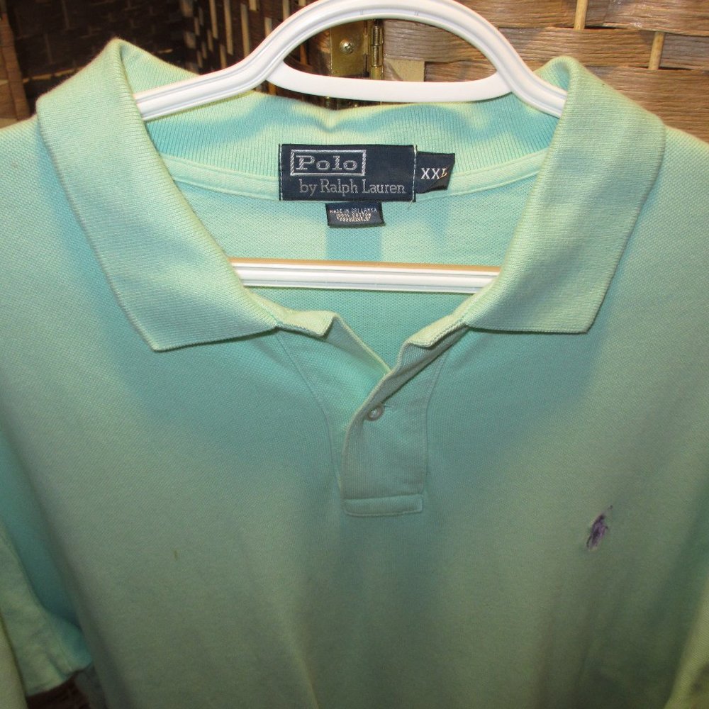 polo by Ralph Lauren 3 button mens shirt XXL (mint green)